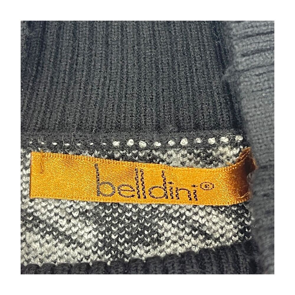 Belldini Sweater Women's Medium Multicolor Printed Viscose Long Sleeve Pullover - Picture 3 of 9
